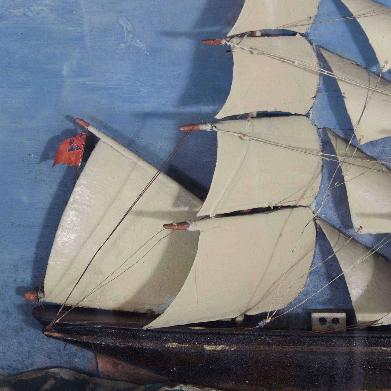 19th C. English Sailing Ship Diorama at 1stDibs