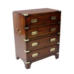 Vintage Mahogany Campaign Chest