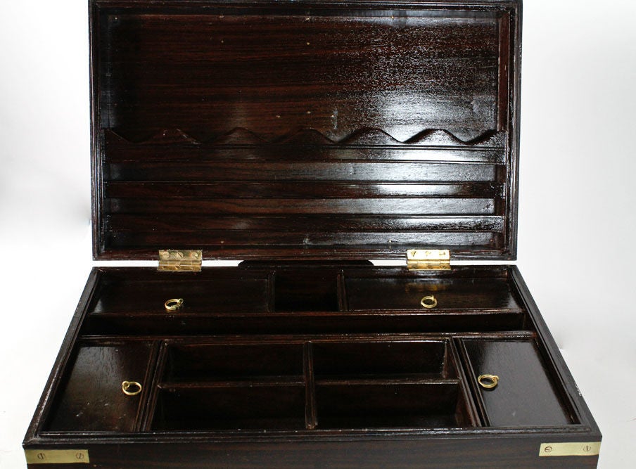 4 Tropical Hardwood Anglo Indian Cash Boxes, Priced Individually In Good Condition In Palm Beach, FL