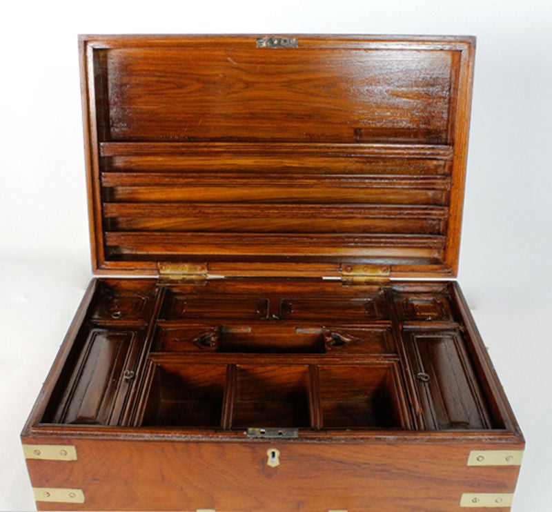 4 Tropical Hardwood Anglo Indian Cash Boxes, Priced Individually 1