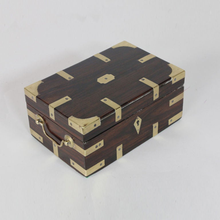 4 Tropical Hardwood Anglo Indian Cash Boxes, Priced Individually 4