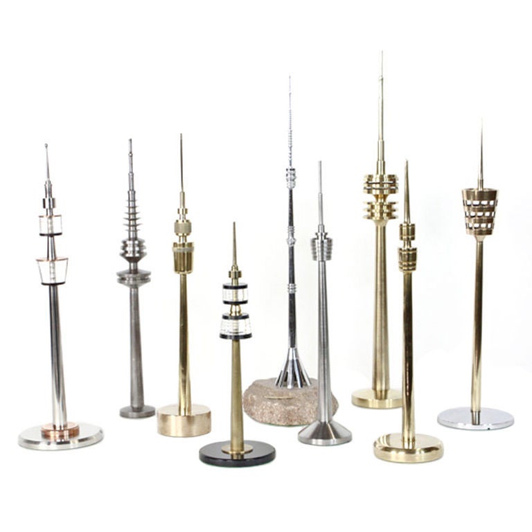 A Group of Exceptional TV Towers Sold Individually For Sale at 1stdibs