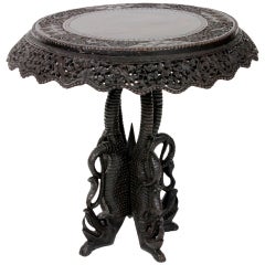 Antique Carved Anglo Indian Tables