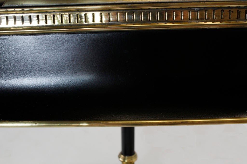 Late 20th Century A Large Rectangular Shaped Brass Desk Lamp with Fist