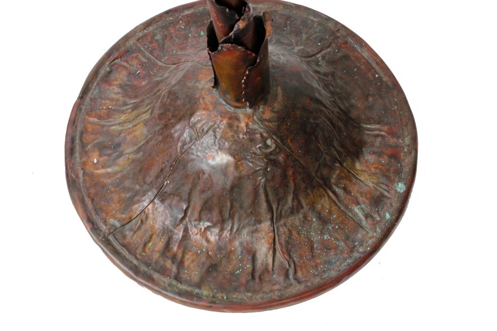 Custom Copper Palm Tree Floor Lamp 6
