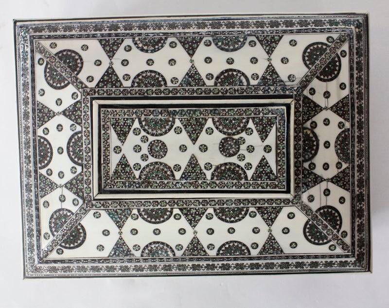 19th Century Anglo Indian Sadeli and Ivory Box