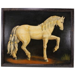 Huge Lipizzan Horse Painting by William Skilling