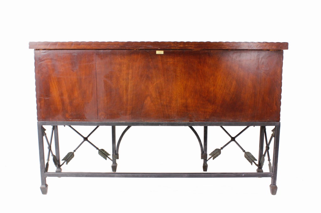 Coconut Shell, Iron and Copper Sideboard by Maitland Smith 2