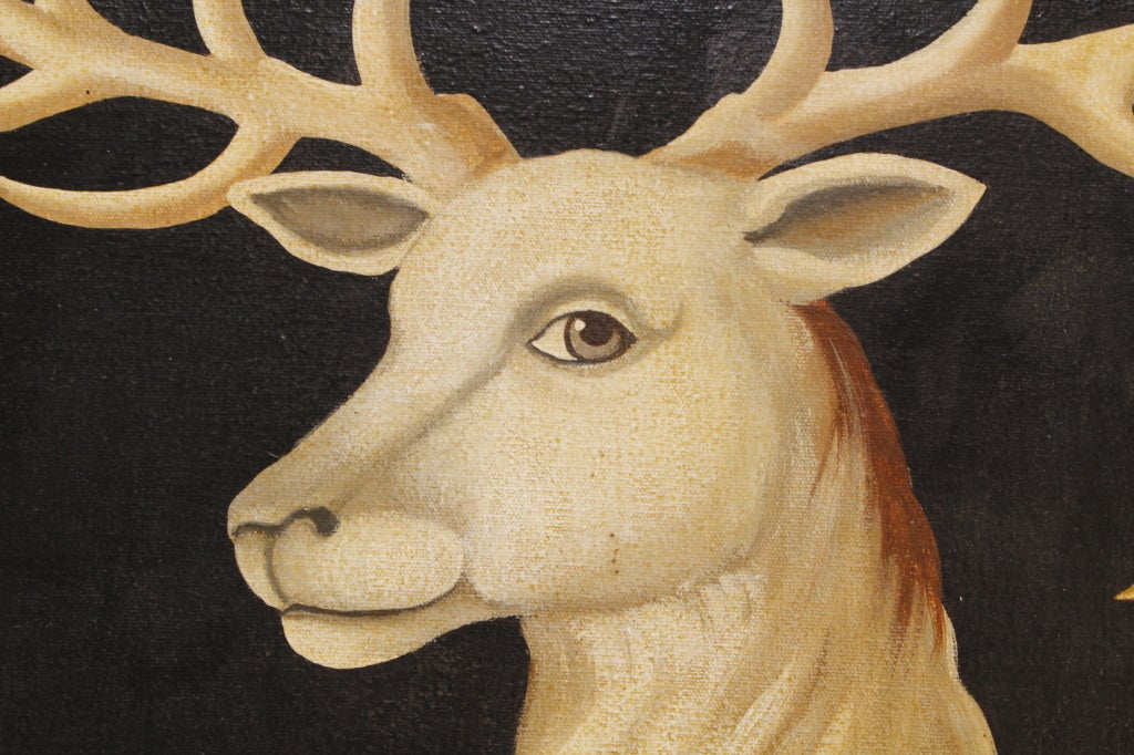large elk painting