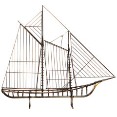 Jere Sail Boat for Wall Mount or Table Top Display