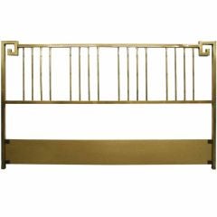 Mastercraft Brass Greek Key King Headboard