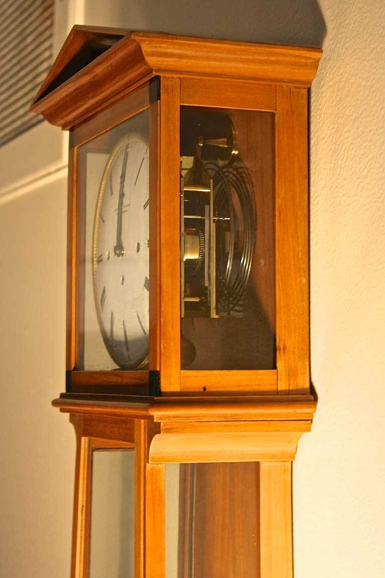 19th Century Biedermeier Regulator Lantern Clock For Sale