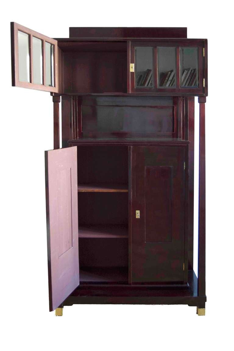 Vienna Secession Mahogany Buffet Display Cabinet