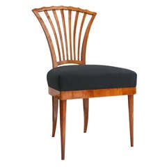 Fan Back Biedermeier Side Chair