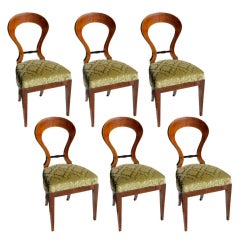 Set of Six Biedermeier Dining Chairs Antique Set of Six Biedermeier Dining Chairs