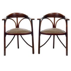 Antique Two Prototypes of Thonet Brothers 'Three legged Chair'