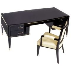 Art Deco Desk and Chair by De Coene Frères