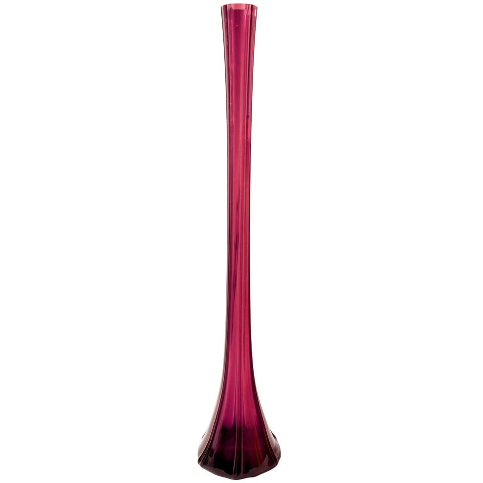 Art Deco Amethyst Glass Vase