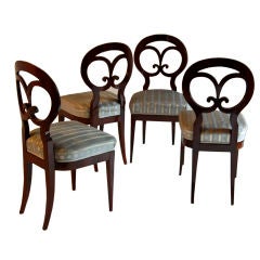 Set of Four Biedermeier Side Chairs by Josef Danhauser