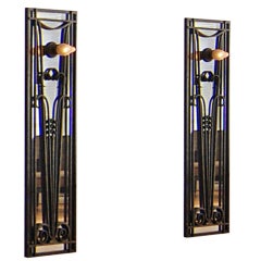 Pair of French Art Deco Forged Iron Gates