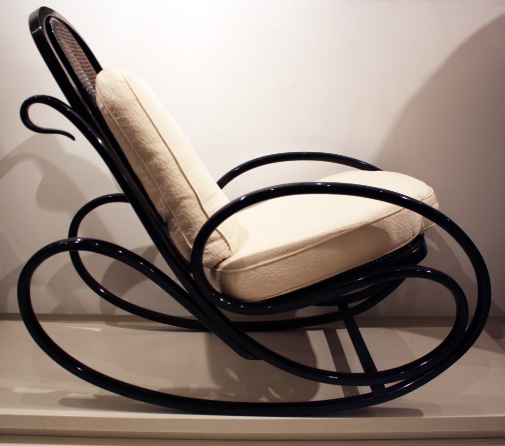 Italian Bentwood Rocker by Antonio Volpe