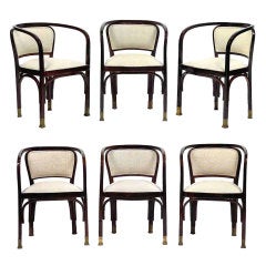 Six Armchairs by Gustav Siegel