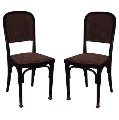 Pair of Side Chairs by Gustav Siegal