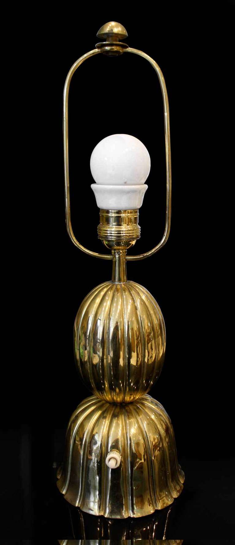 Vienna Secession Brass Table Lamp by Josef Hoffmann