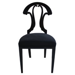 Ebonized Biedermeier Chair