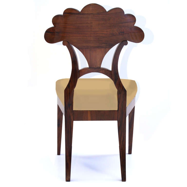 Set of Four Biedermeier Palmette Side Chairs In Excellent Condition For Sale In Chicago, IL