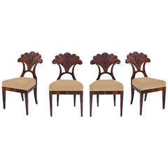 Set of Four Biedermeier Palmette Side Chairs