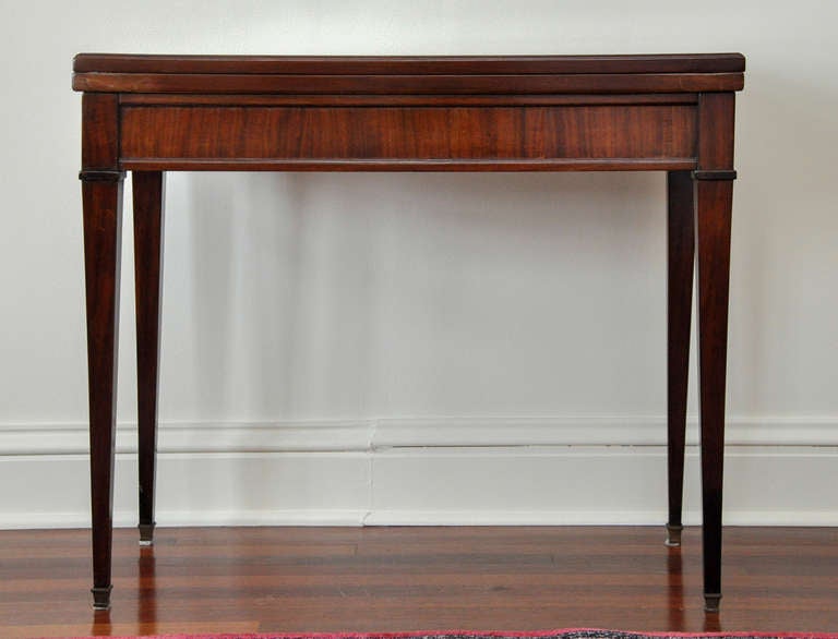 19th Century Biedermeier Neoclassical Folding Console and Game Table For Sale