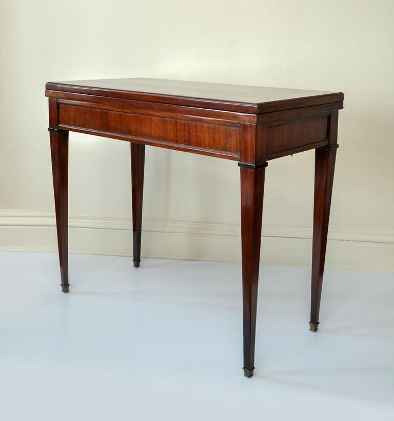 Biedermeier Neoclassical Folding Console and Game Table For Sale 1