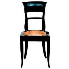 Ebonized Biedermeier Side Chair