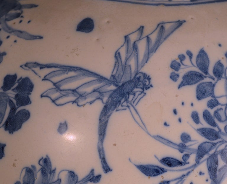 British A Large & Rare London Delftware Vase