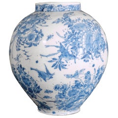 A Large & Rare London Delftware Vase