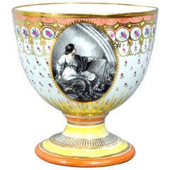 Chamberlain Worcester Porcelain Neoclassical goblet, Humphrey Chamberlain. 2