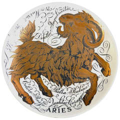 A Piero Fornasetti Aries Plate