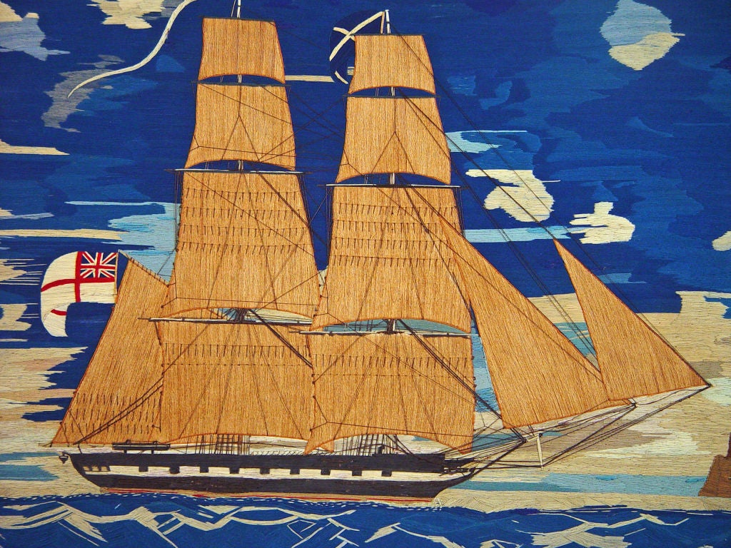 Dated 1849 and initialed AHH by maker.<br />
<br />
The prefix HBM stands for His Britannic Majesty's (Ship)<br />
<br />
Reference: (http://en.wikipedia.org/wiki/Packet_ship)<br />
<br />
A packet ship was, originally, a vessel employed to