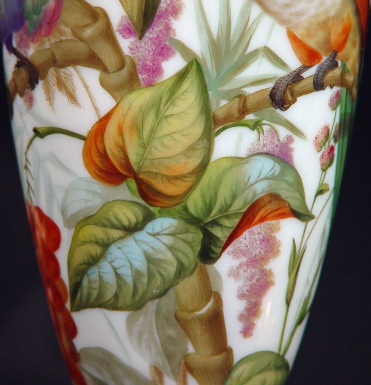 A Superb Pair of French Opaline Vases 6