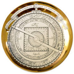 Piero Fornasetti Porcelain Astrolabe Plate