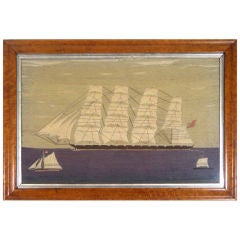 A Sailor's Woolie of a Large Clipper Ship named The Elien