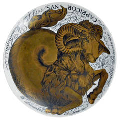 Piero Fornasetti Porcelain Zodiac Plate