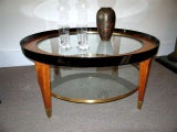 A Jacques Quinet (attributed)  Circular Coffee Table