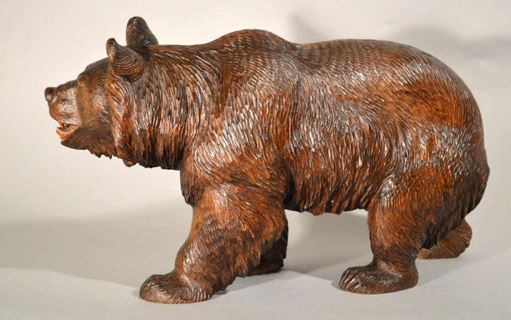A Black Forest Carved Bear In Excellent Condition In Downingtown, PA