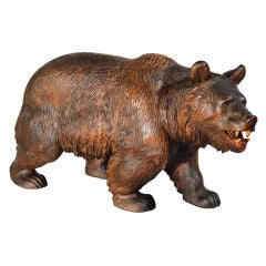A Black Forest Carved Bear