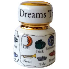 Vintage Piero Fornasetti Insulator Paperweight, "The New Key to Dreams".