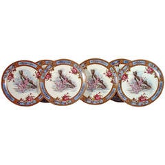 Fish Set of Six Garfield Pottery Earthenware Plates, Wood & Hulme. 7