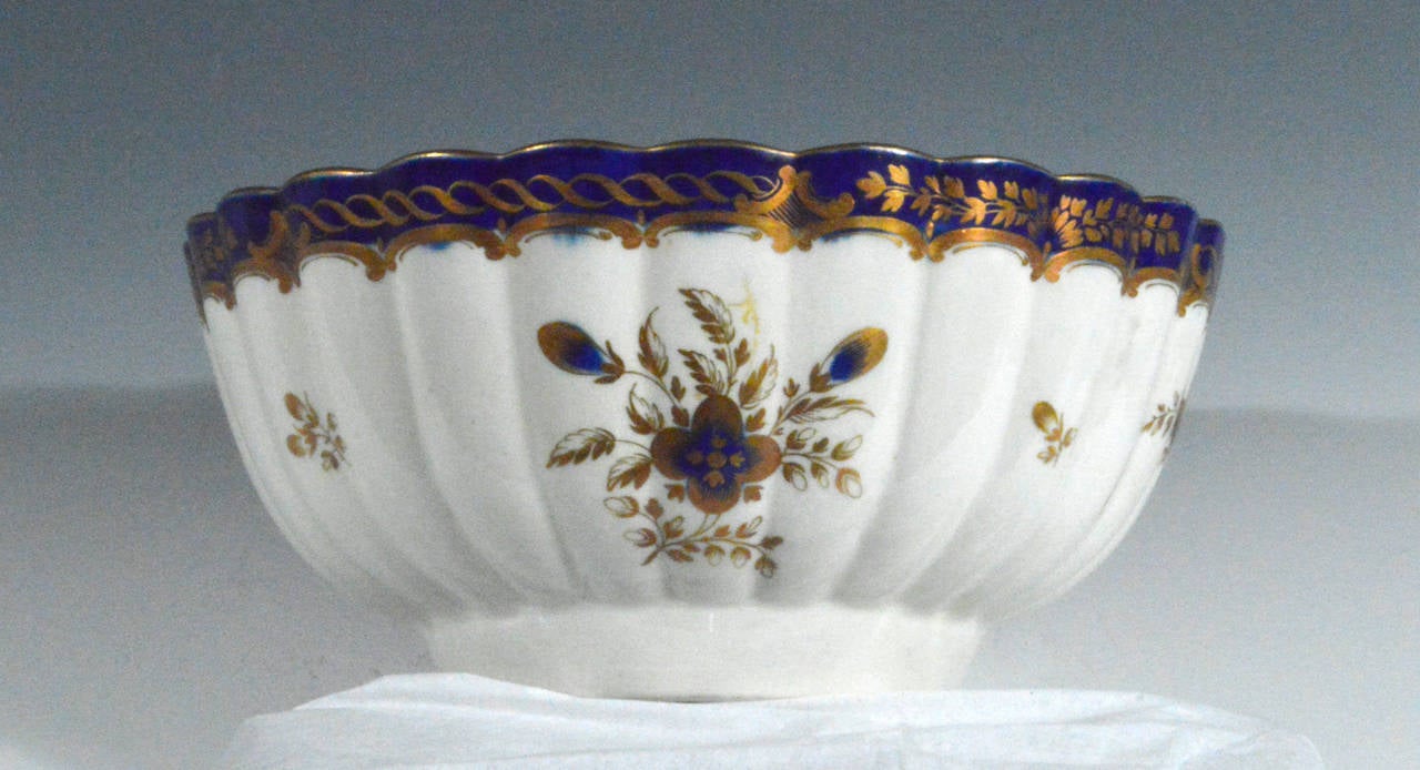 Hand-Painted First Period Worcester Porcelain Tea Service
