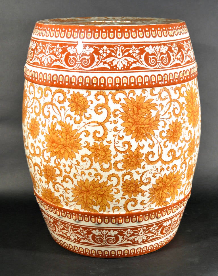 Minton Aesthetic Movement Garden Seat